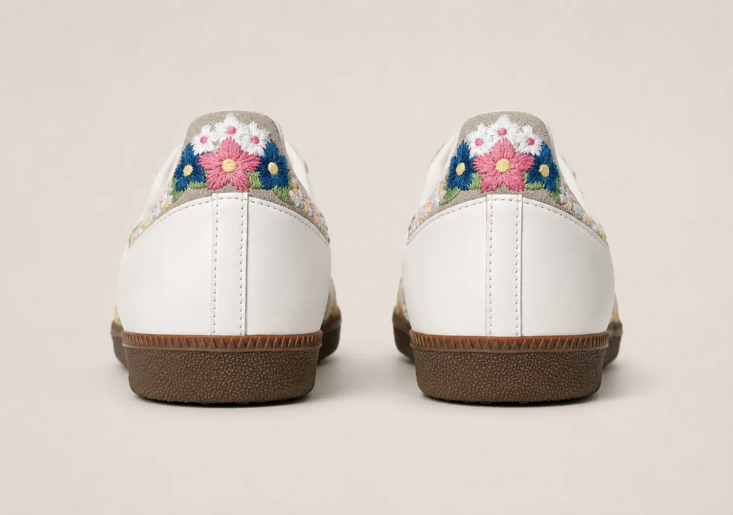 Adidas Samba OG Satin - White / Floral Cloud Clear Granite - Image 3