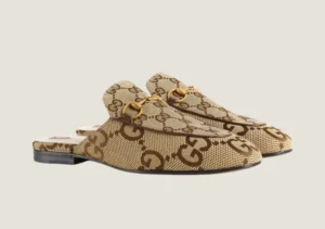 Alternative view of Gucci Princetown Slipper - Jumbo GG Camel