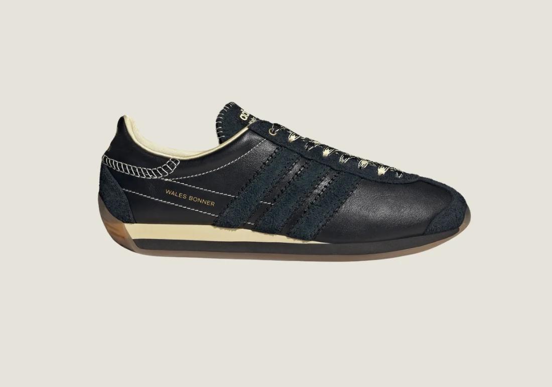 Adidas Country OG x Bonner - Core Black / Easy Yellow