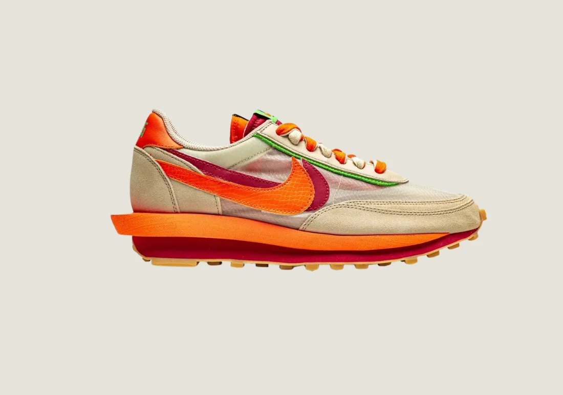 Nike LDWaffle x CLOT x Sacai - Orange