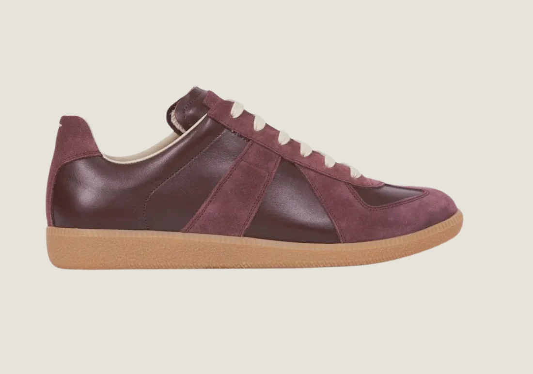 Maison Margiela Replica - Nappa Leather & Suede / Burgundy / Honey Sole