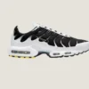 Nike Air Max Plus in white, black and Pewter Grey
