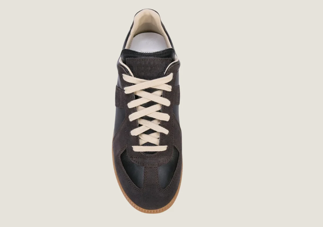 Maison Margiela Replica - Nappa Leather & Suede / Black / Honey Sole - Image 3