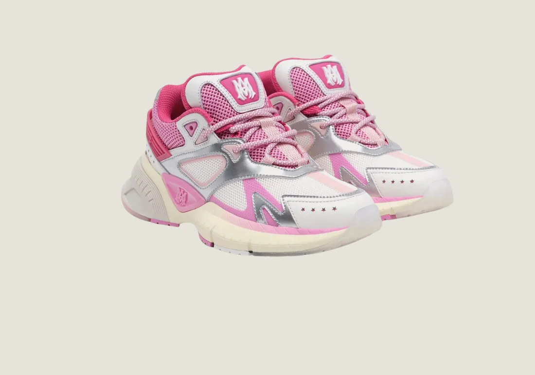 AMIRI MA Runner - Fuchsia Pink / White / Silver - Image 3