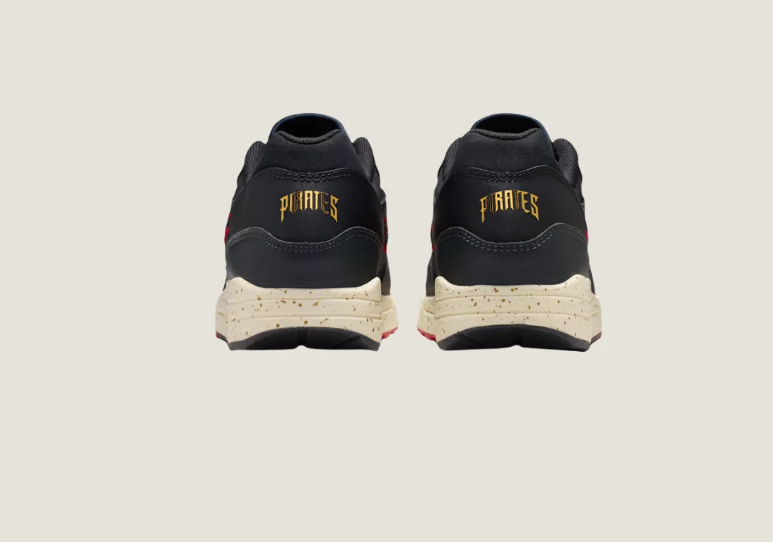 Nike Air Max 1 - "Pirates" Black / Coconut Milk / Gym Red - Image 5