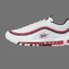 Nike Air Max 97 Script Swoosh Pack in white, red and black