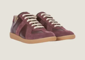 Alternative view of Maison Margiela Replica - Nappa Leather & Suede / Burgundy / Honey Sole