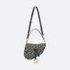 Dior Saddle Bag with Strap - Blue