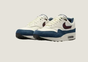 Alternative view of Nike Air Max 1 - "Notebook Doodles" Sail / Navy / Burgundy