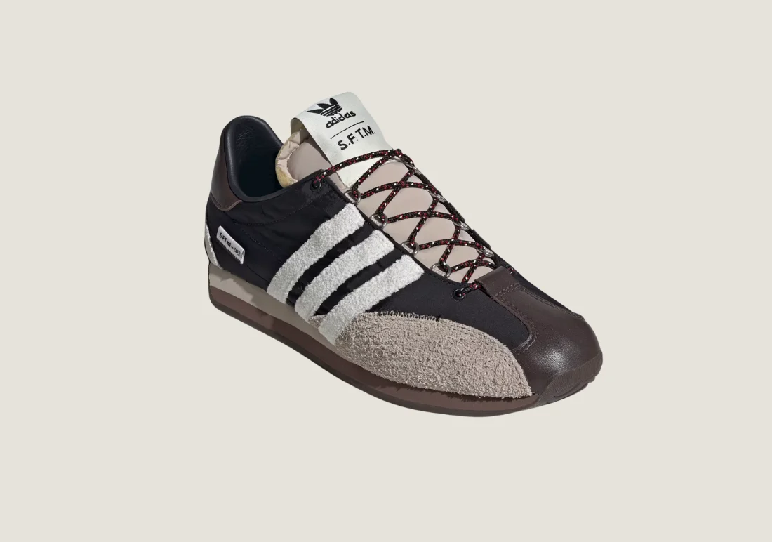 Adidas Country OG x Song for the Mute - Black / White / Brown - Image 2