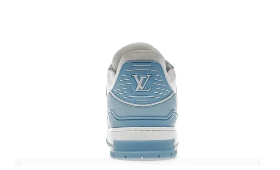 LV – TRAINER LOW WHITE SKY BLUE - Image 4