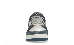 Alternative view of LV – TRAINER MONOGRAM DENIM WHITE BLUE