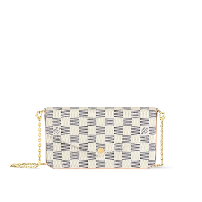 Louis Vuitton Felicie Pouch - Checkered Beige