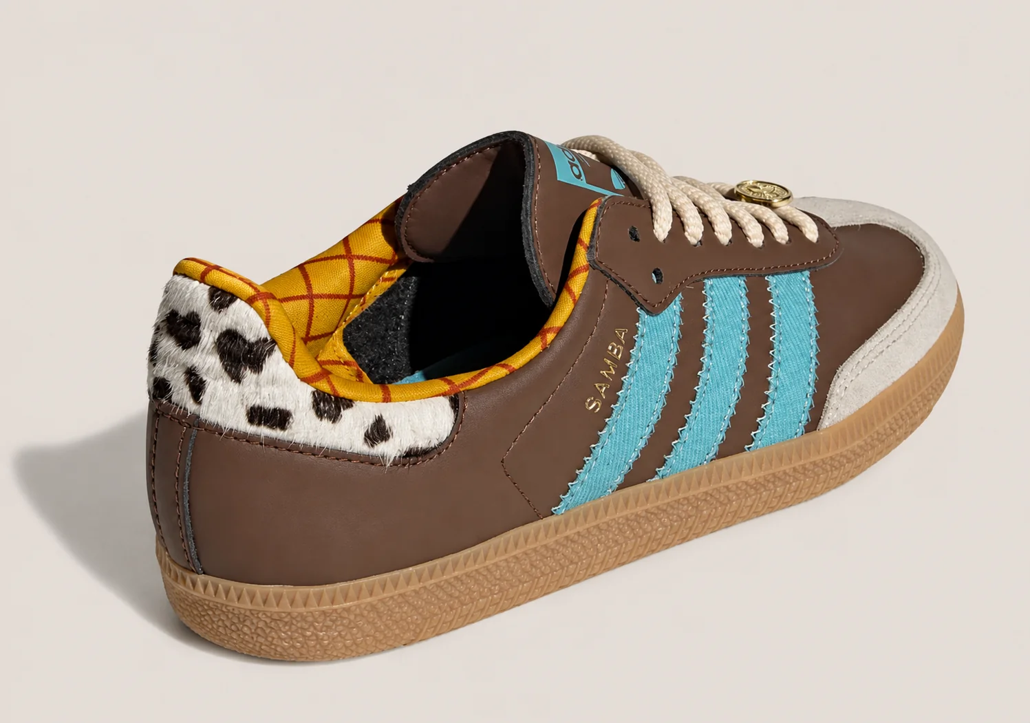 Adidas Samba OG x Toy Story 'Woody' - Brown & Turquoise - Image 3