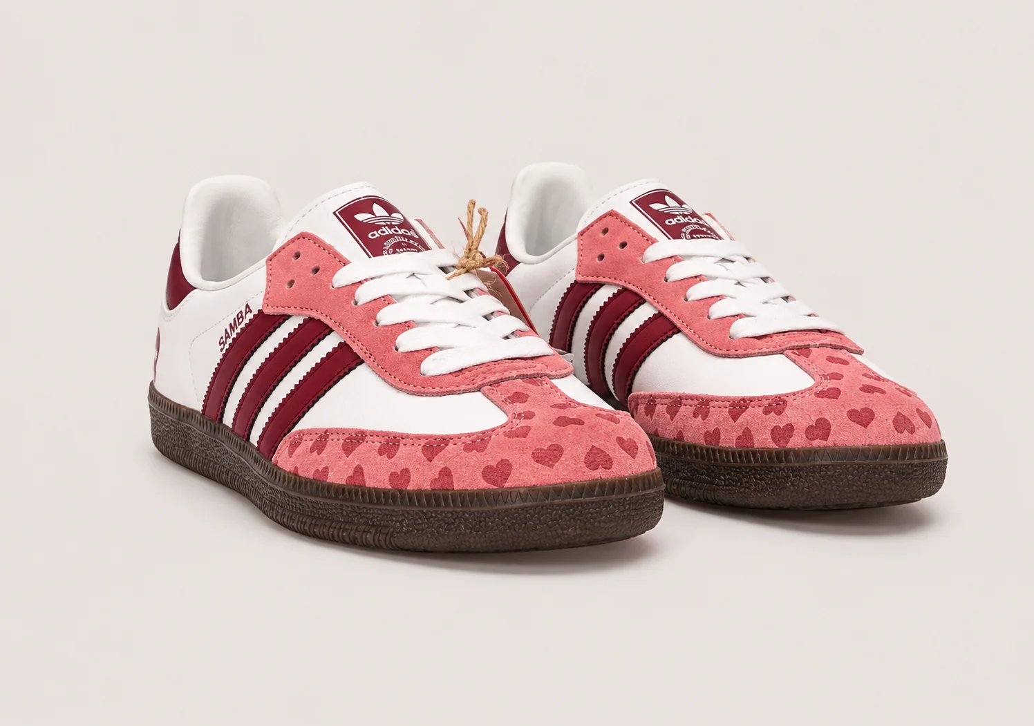 Adidas Samba x CDG - Red / White - Image 3