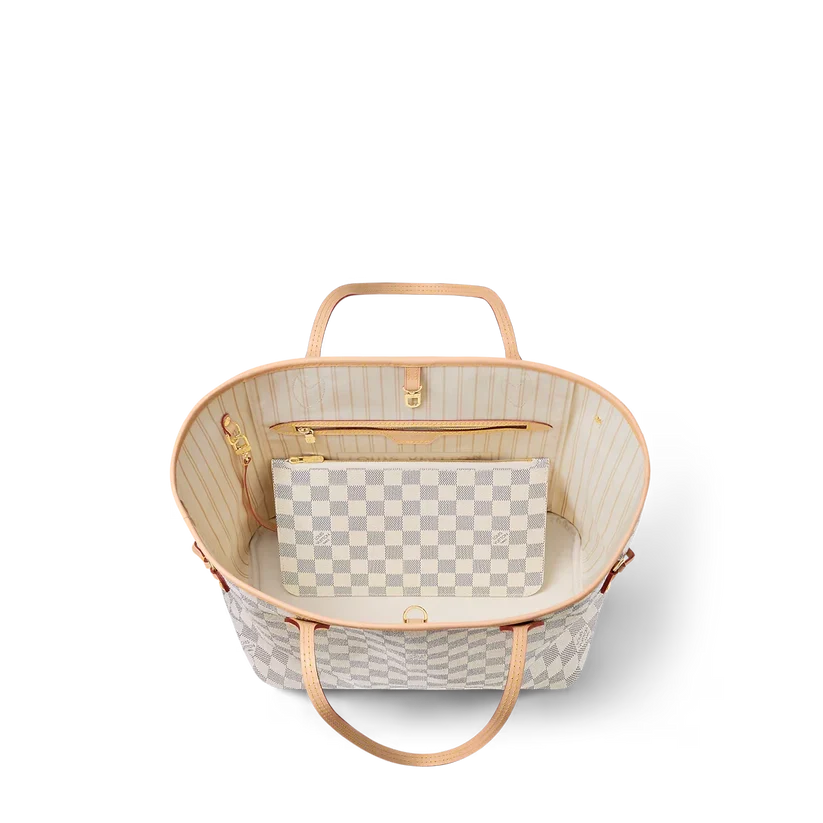Louis Vuitton Neverfull MM - Damier Azur Canvas - Image 2