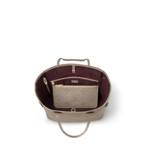 Louis Vuitton Neverfull MM - Monogram Empreinte Leather - Turtledove
