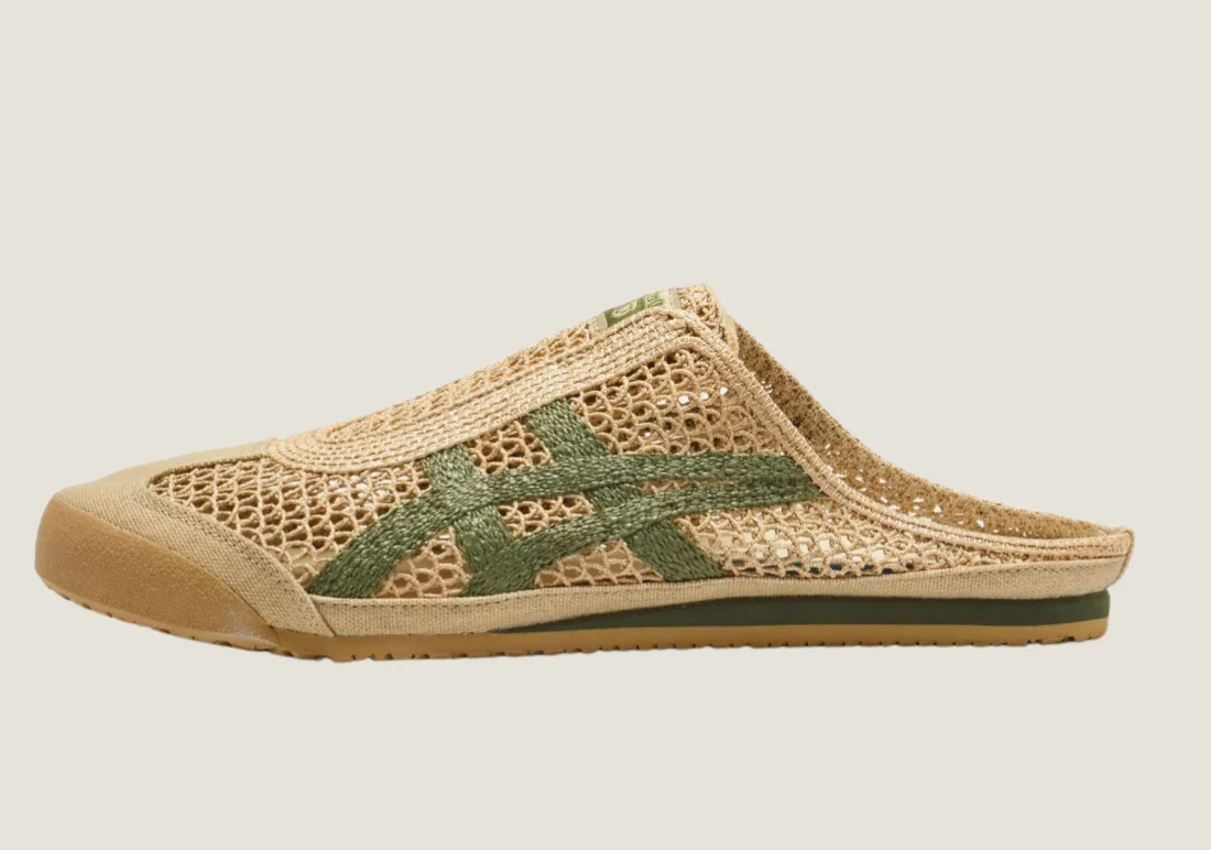 Onitsuka Tiger Mexico 66 Sabot - Cream / Green - Image 2