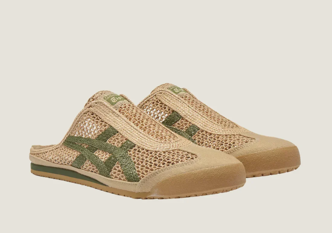 Onitsuka Tiger Mexico 66 Sabot - Cream / Green - Image 3