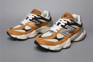 Alternative view of New Balance 9060 - Yellow / Brown