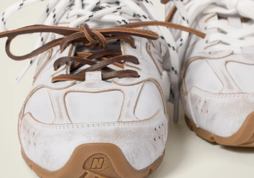 Miu Miu x New Balance 530 SL Runner - Leather (White) - Image 4