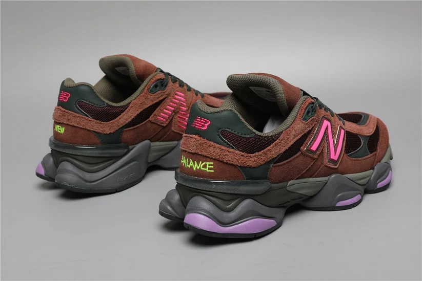 New Balance 9060 - Wine Red - Image 3