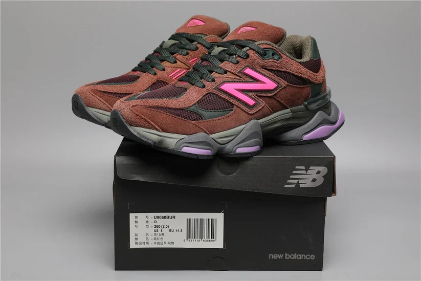 New Balance 9060 - Wine Red - Image 9