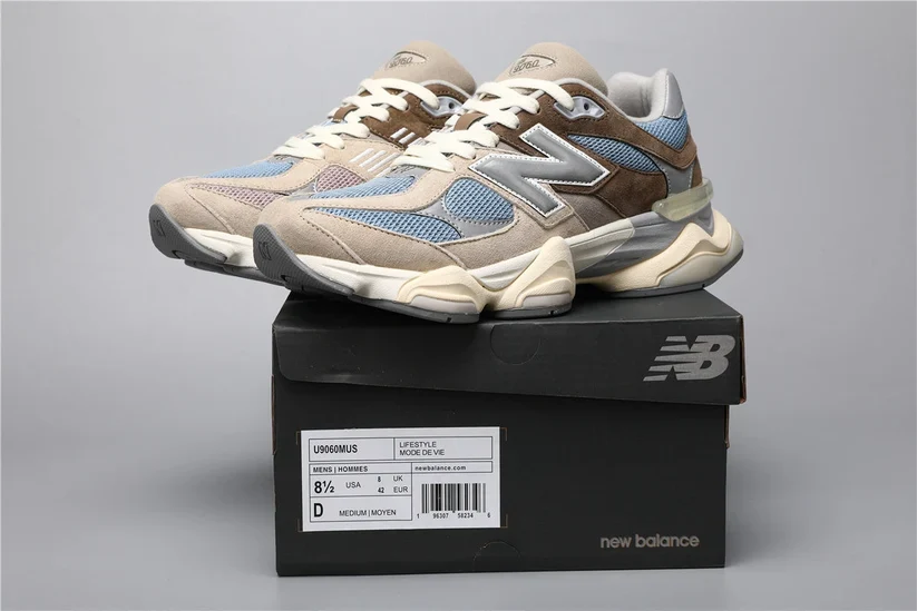 New Balance 9060 - Brown / Blue - Image 5