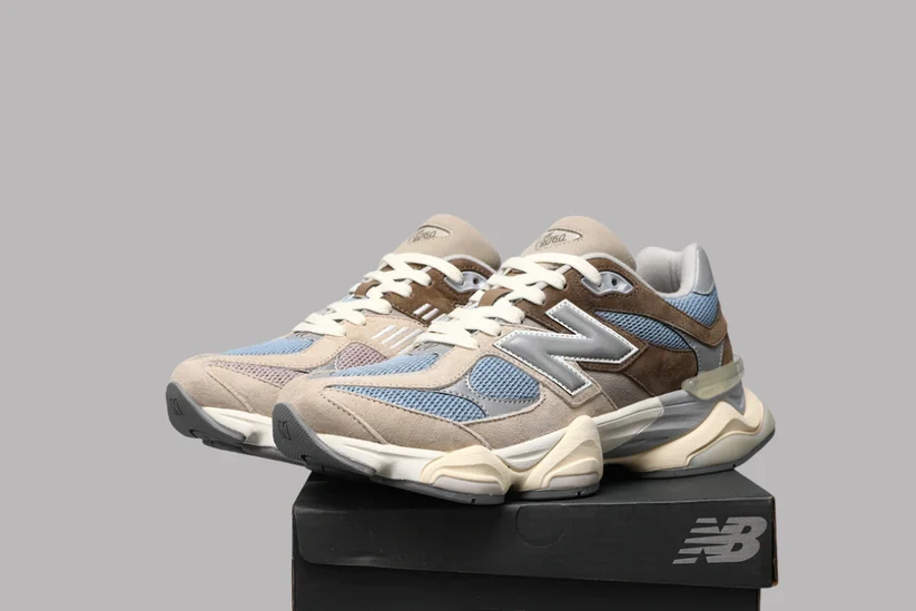 New Balance 9060 - Mushroom Aluminium Cyclone - Image 8