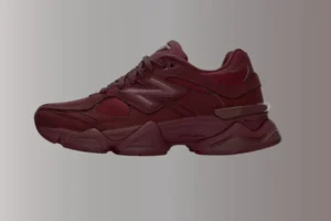 Alternative view of New Balance 9060 - Satin Burgundy