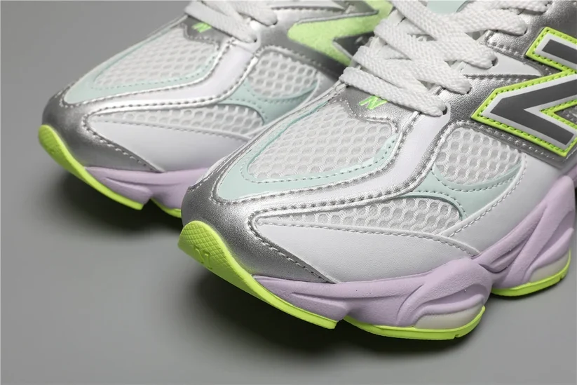 New Balance 9060 - White / Green AGT - Image 5