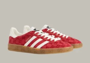 Alternative view of Adidas Gazelle Retro G - Monogram Red